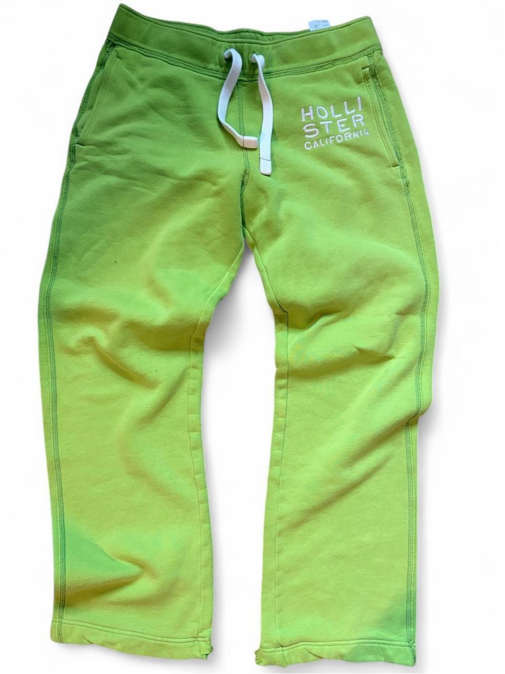 Hollister Neon Green Kids Fleece Joggers